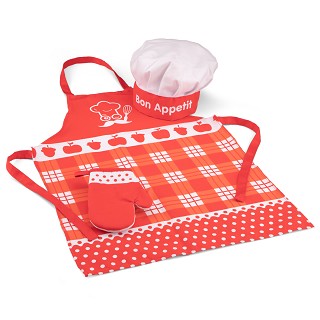 Apron set - red